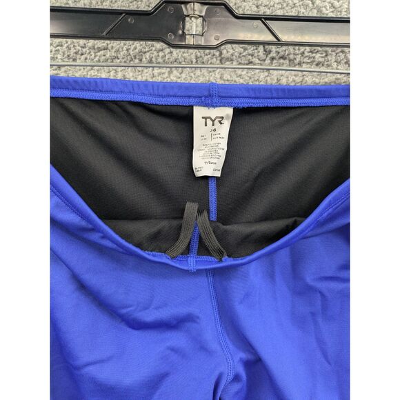 *NWT* TYR Men's size 38 Durafast Elite Jammers Competitive Swimsuit Royal Blue - Picture 4 of 12